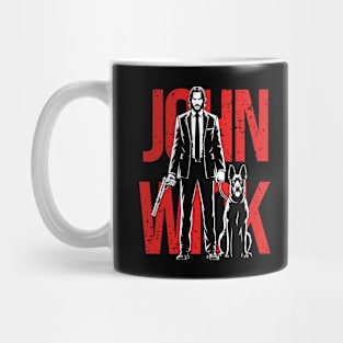 Mr. wick and the dog Mug